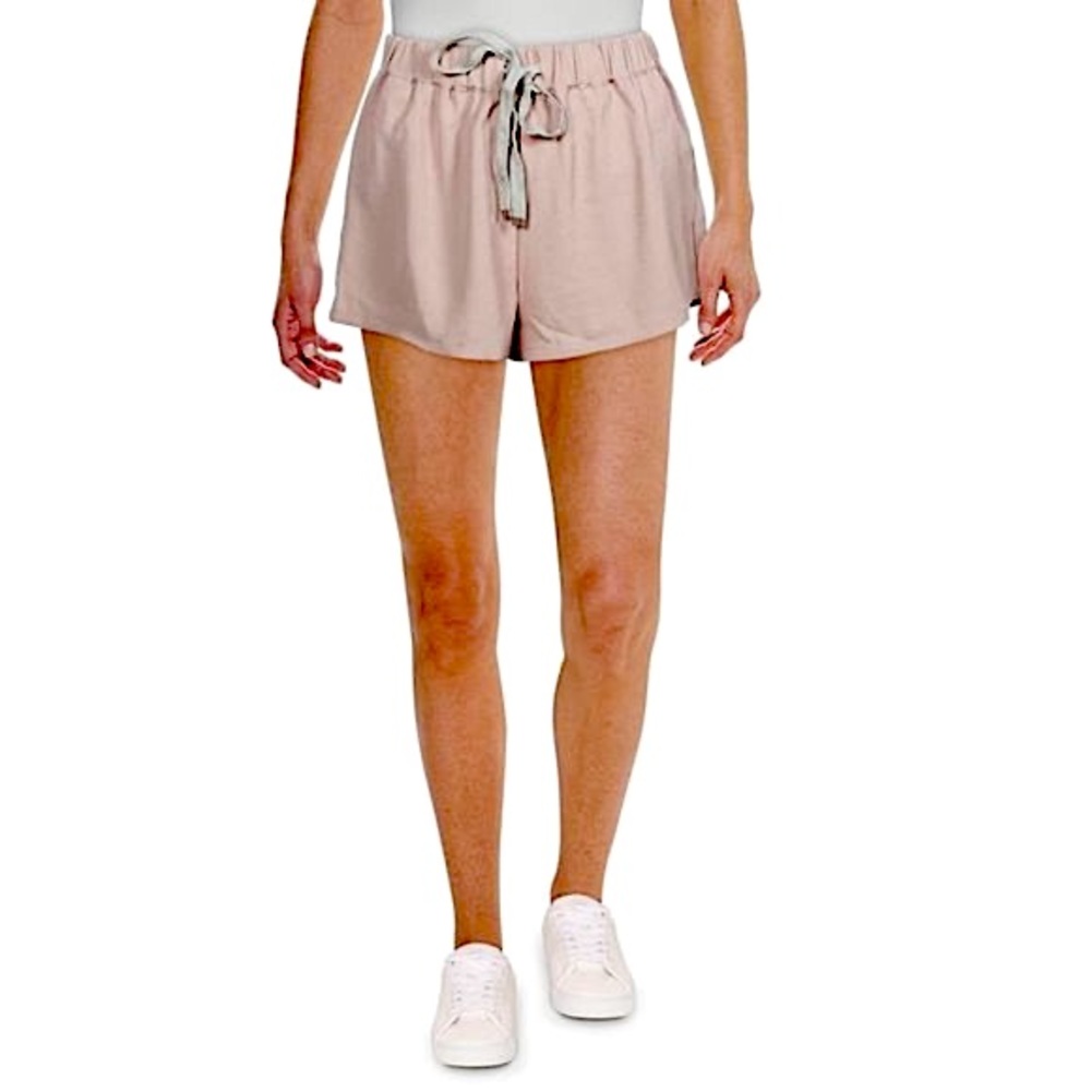 Etrophe Brand Studios Mauve Upscale Casual Shorts with Elastic Waist - Medium